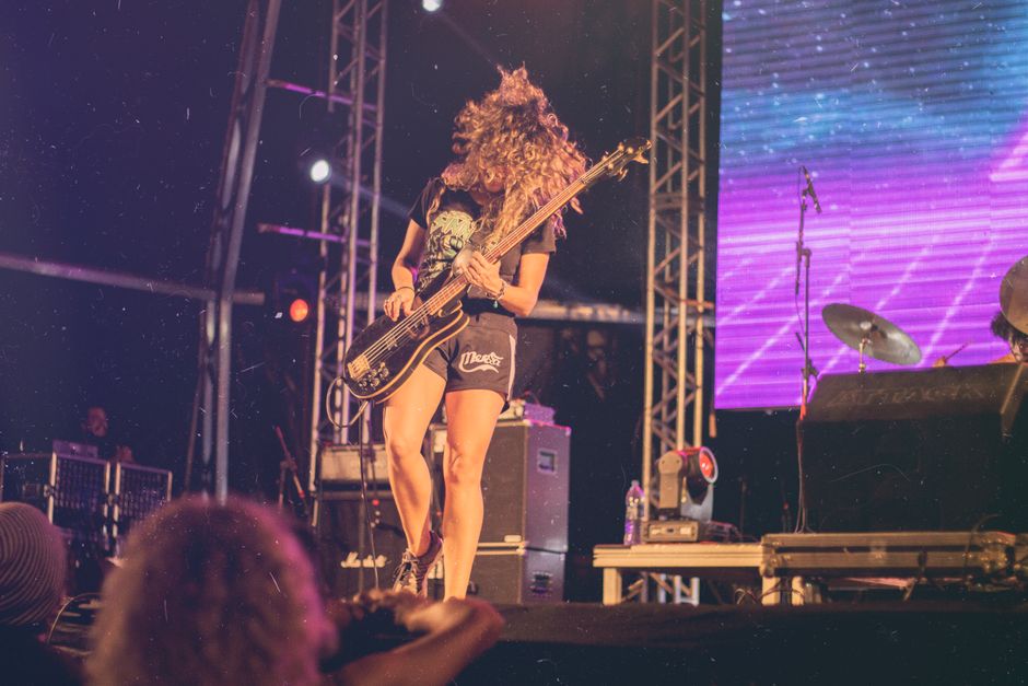 Shakira performing on stage during El Dorado World Tour