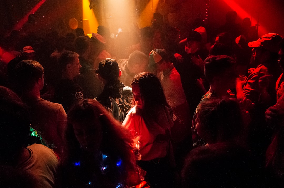 Club Kova Gjakova interior dancing crowd lights