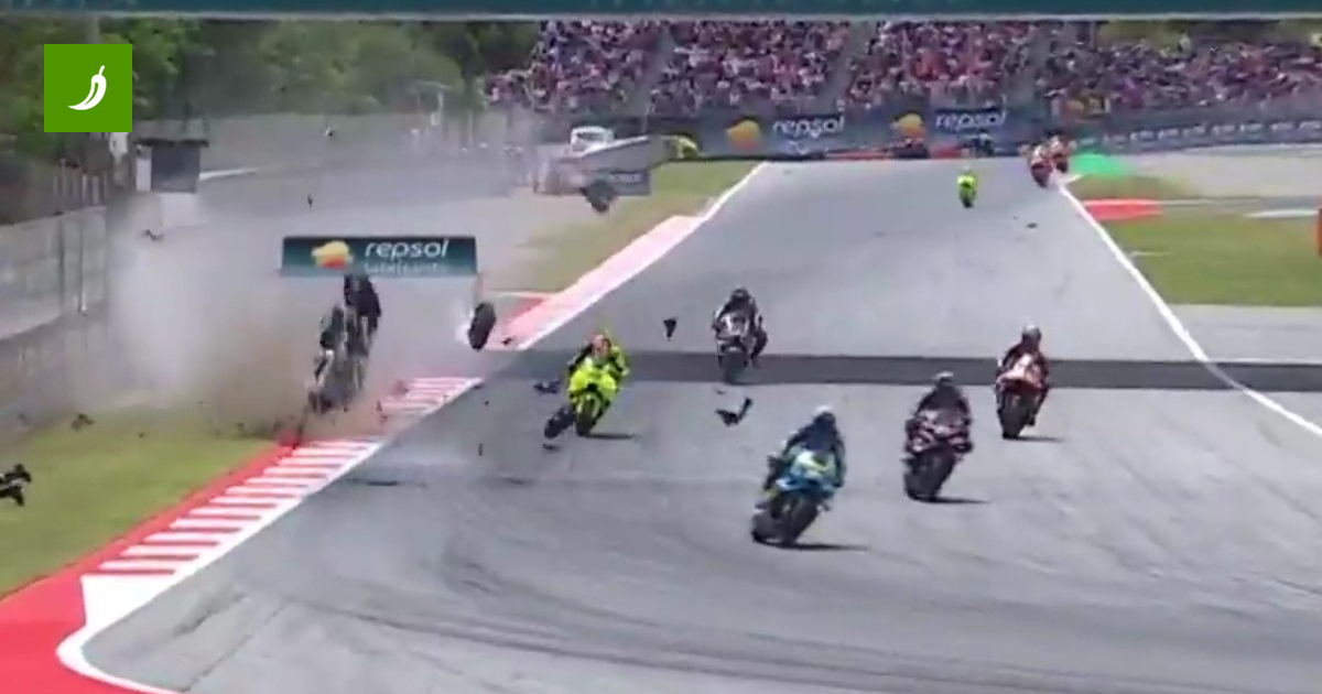 MotoGP Crash Halts Catalan Grand Prix