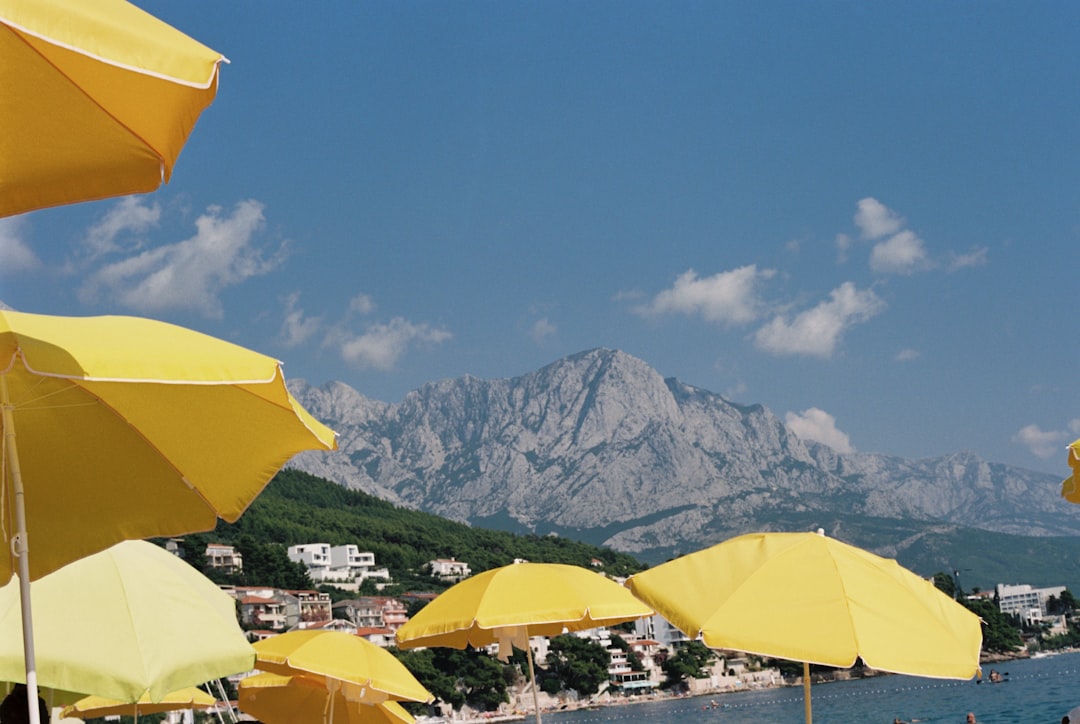 Dinaric Alps Croatia limestone cliffs overlooking Adriatic Sea dramatic