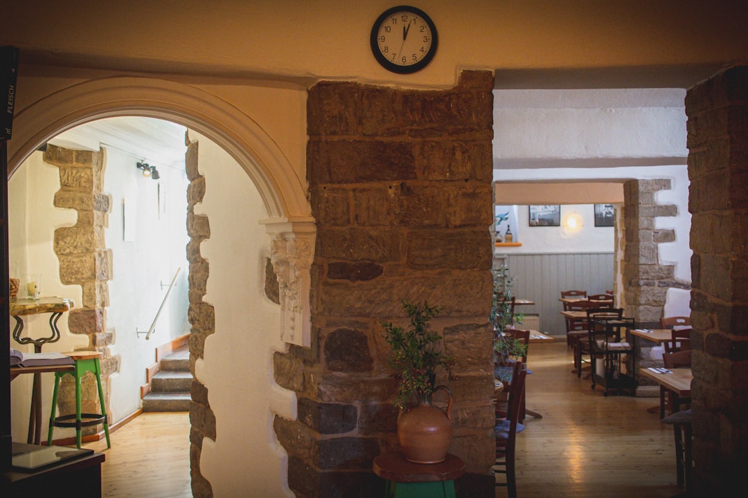 Bar Rruga e Gurit Gjirokastër interior stone walls cozy atmosphere