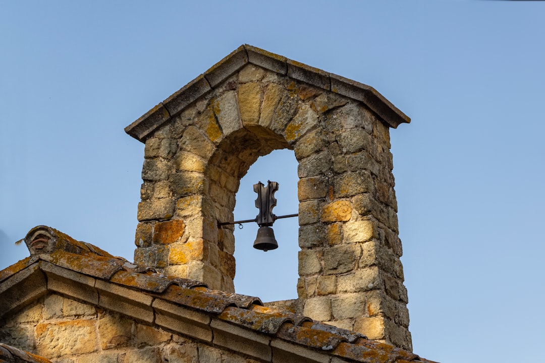 Studenica Monastery bell tower stone architecture panoramic view
