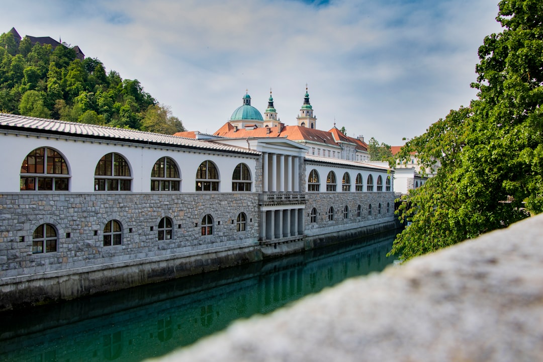 Postojna Speleological Museum exterior limestone building Slovenia