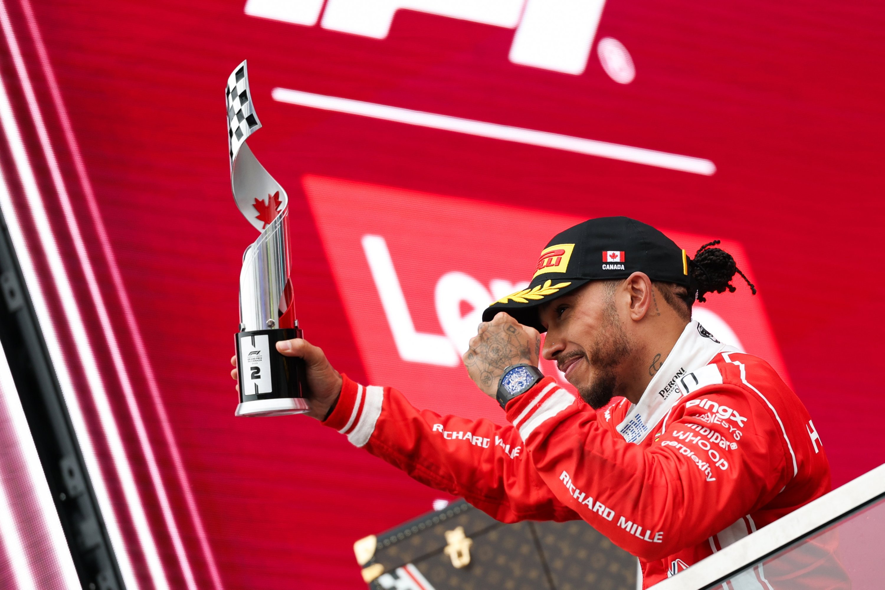 Hamilton Outduels Verstappen for Maiden Ferrari Podium in Canada