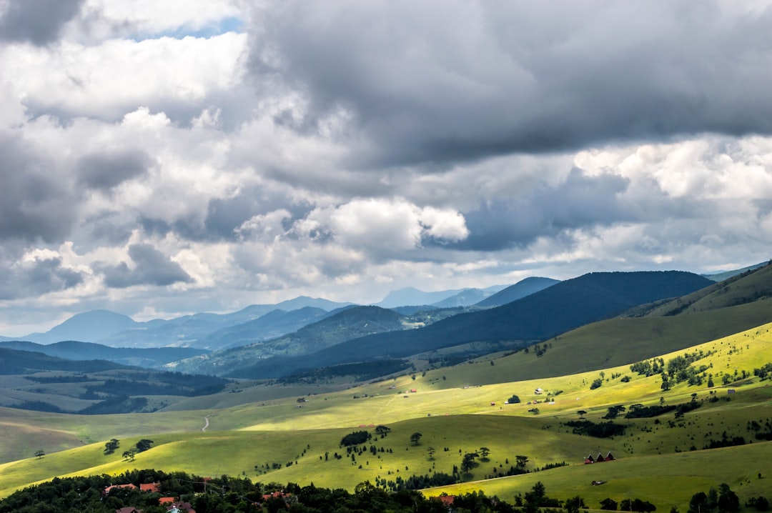Zlatibor mountain landscape heavy rain storm clouds