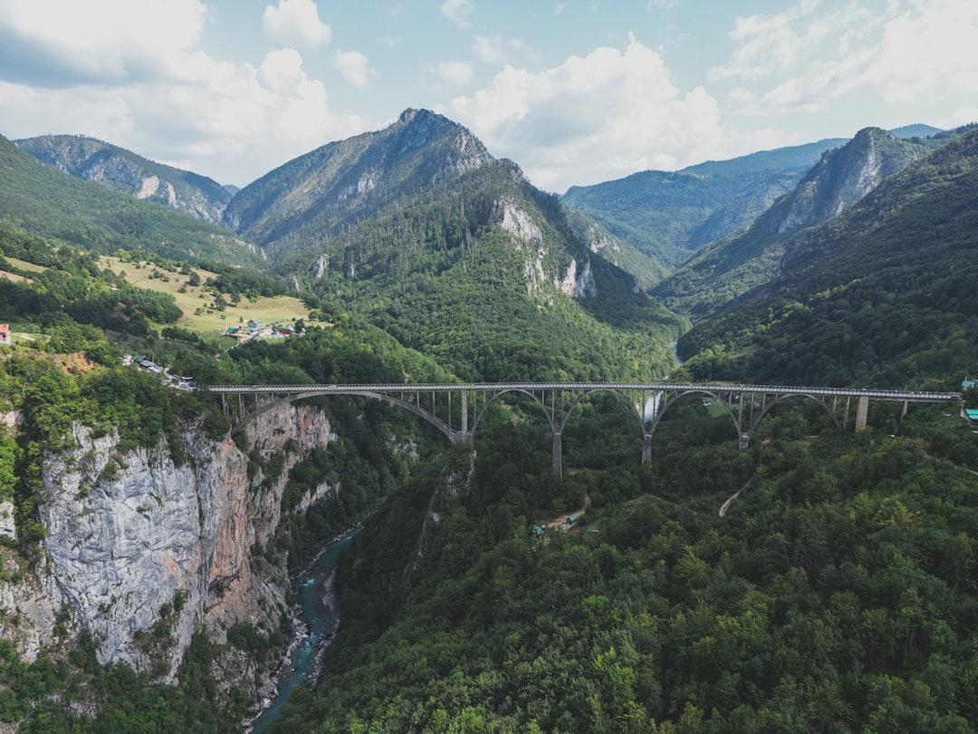 Tara Bridge Durmitor Montenegro canyon river view dramatic