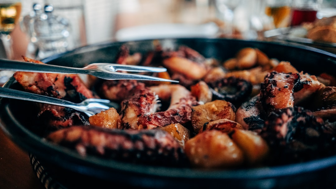 Montenegrin seafood platter crni rižot grilled octopus