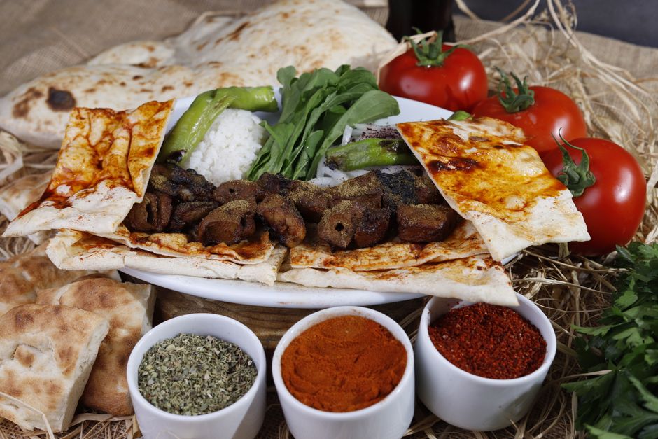 Skopje cevapi meat dish somun bread