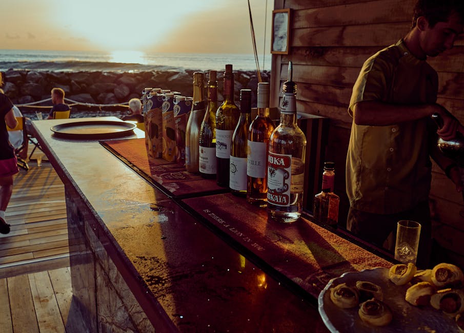 Tsilivi beach bar Zakynthos sunset drinks