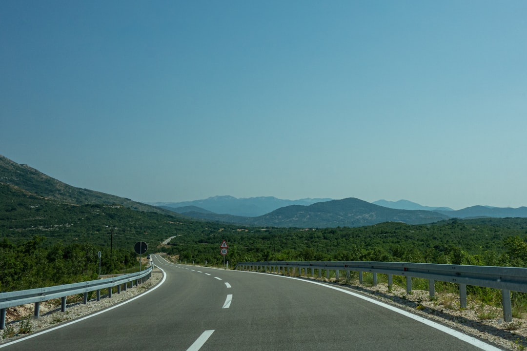 Derwent hydroelectric plant Montenegro dam structure road view