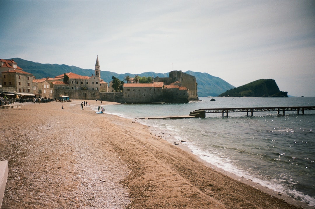 Prčanj Beach Montenegro pebbles open Adriatic water clear