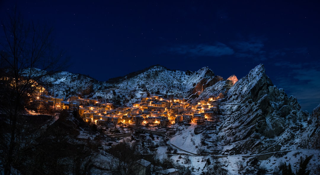 Rila village night street lights quiet atmosphere