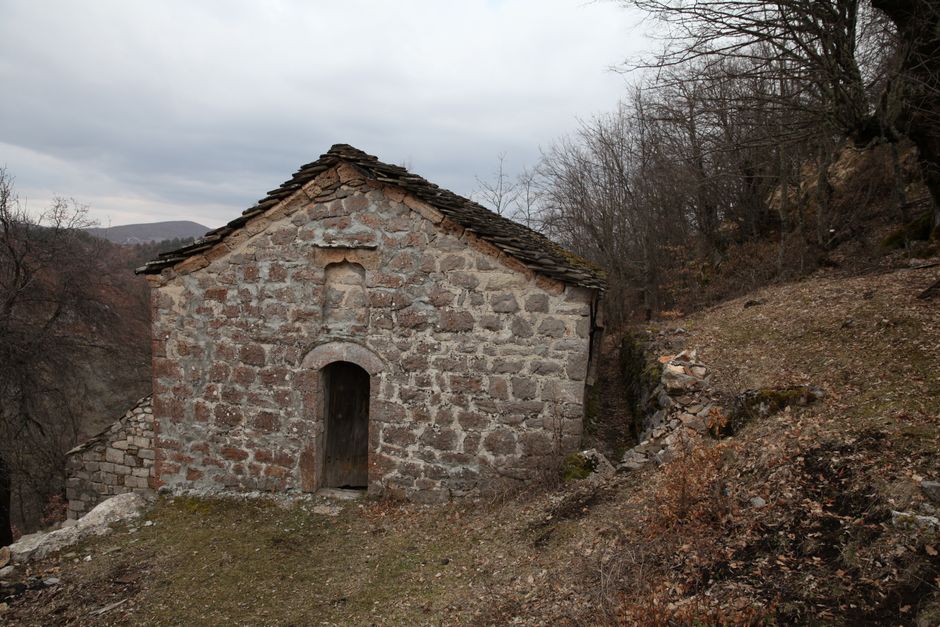 Qafa Thane village Albania Korab mountain trailhead rustic