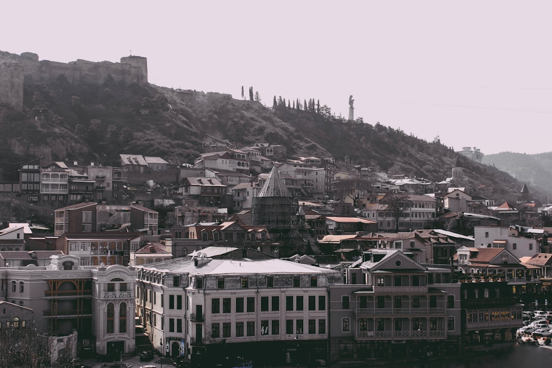 Georgian fans celebrating in Tbilisi city center