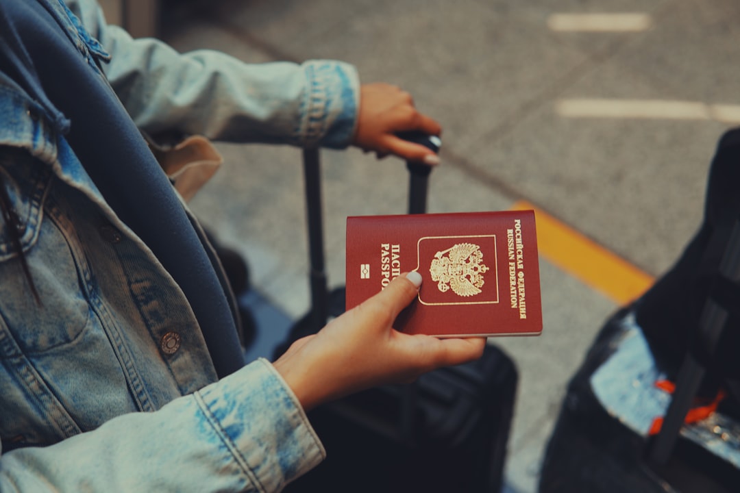 family checking passport and vaccination card before travel