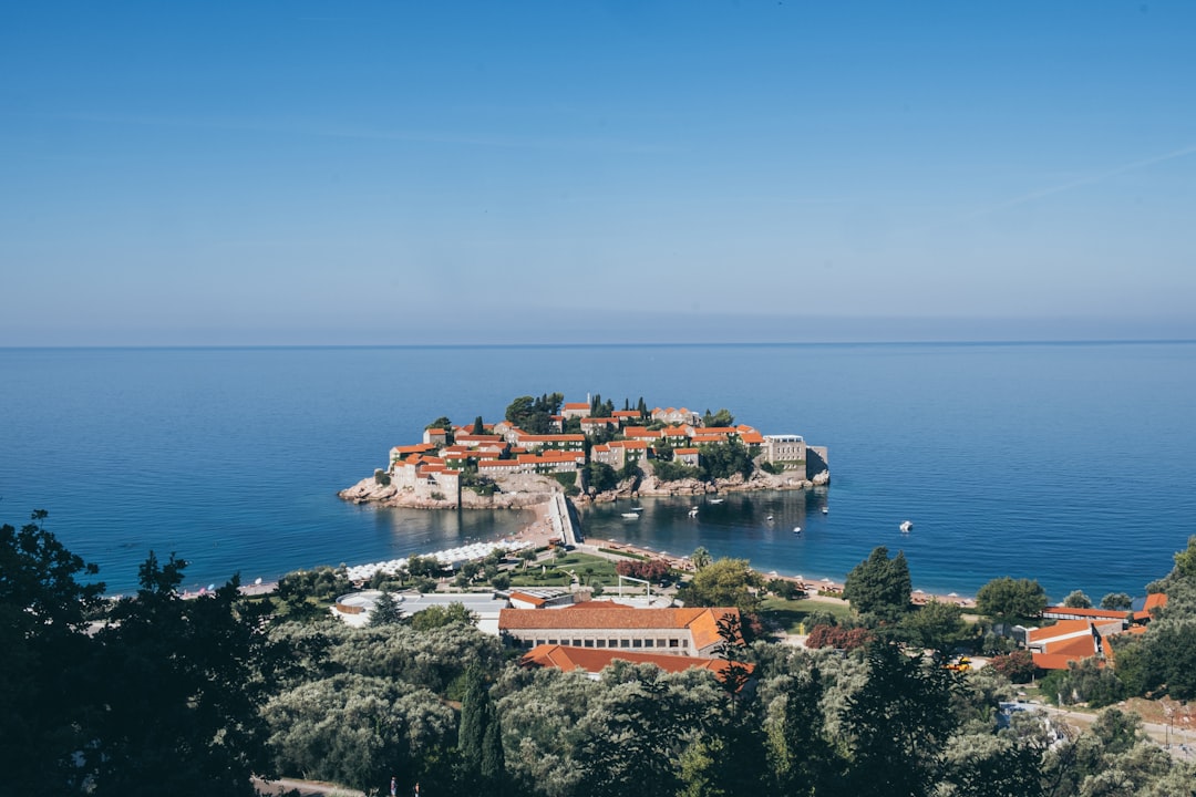 Sveti Stefan Montenegro red roofs island luxury resort