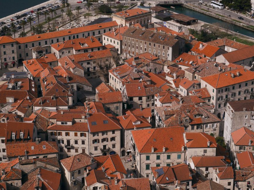 Kotor Old Town Montenegro stone streets Adriatic view