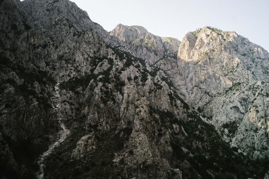 Korab border fence Albania North Macedonia mountain ridge