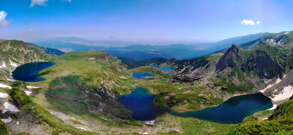 Seven Pirin Lakes Bulgaria glacial water alpine ridge view