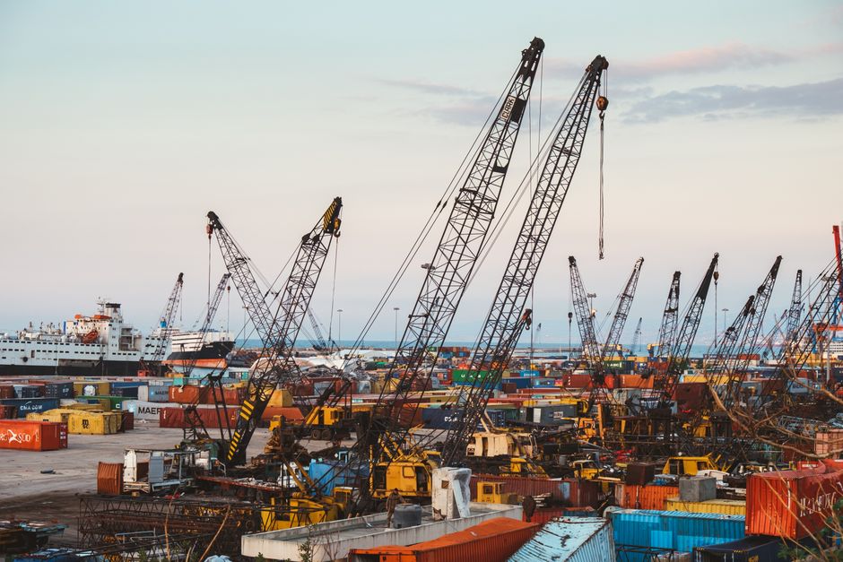 Port of Piraeus cargo ships container terminal