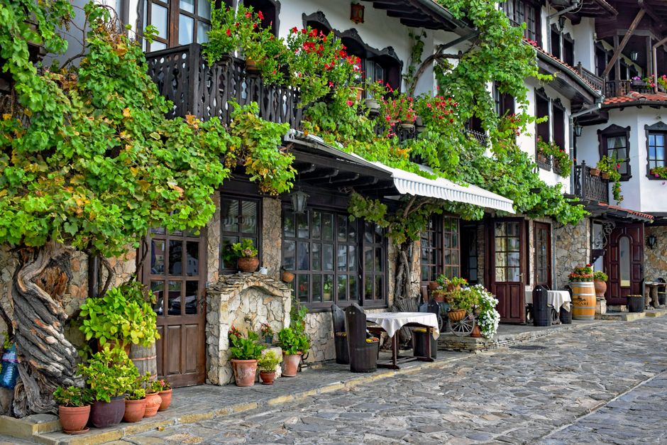 Varna Old Town Bulgaria narrow street Ottoman house church