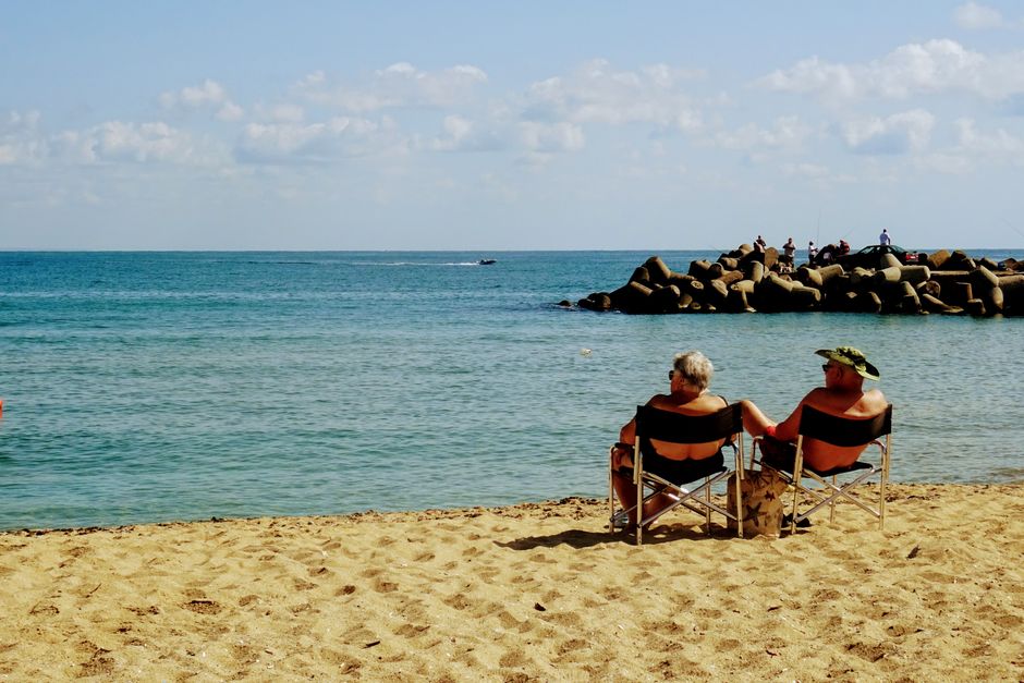 Golden Sands Beach Varna wide sandy shore Black Sea waves resort buildings