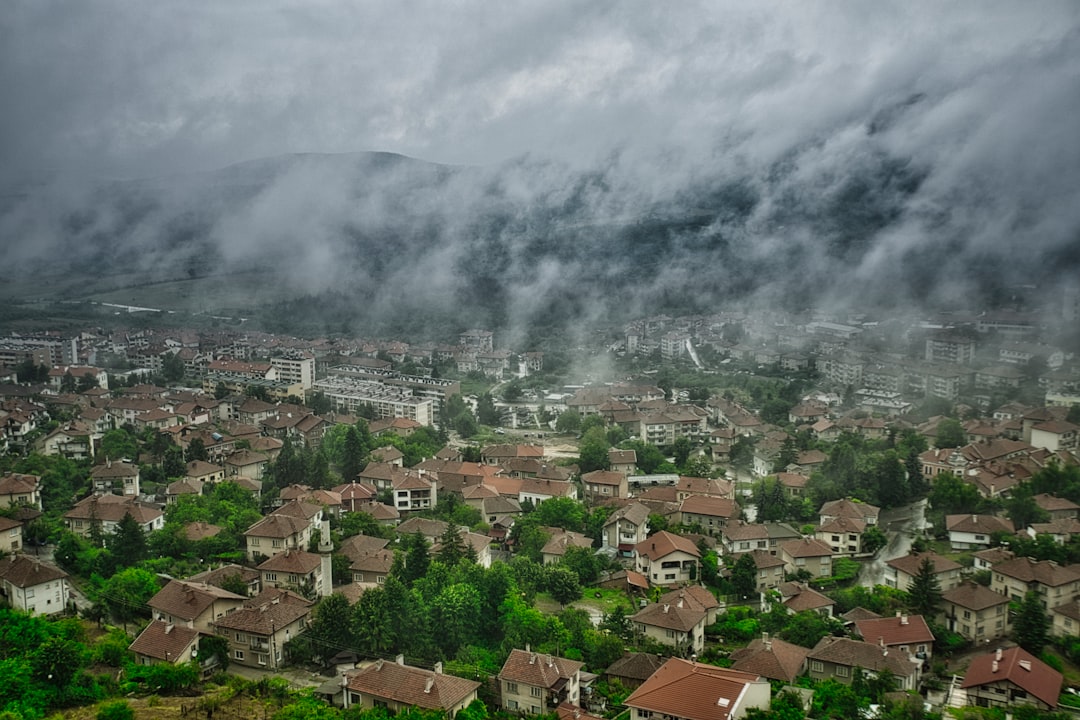 Meteorologist presenting weather forecast for Bulgaria storm