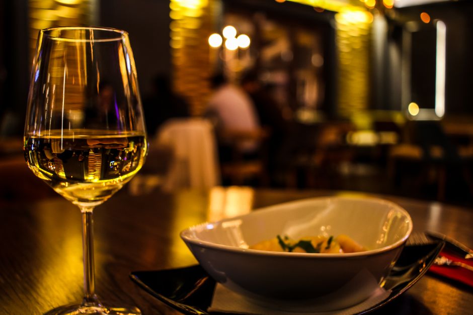 Tokaj wine tasting Romania glasses of white and sweet wine