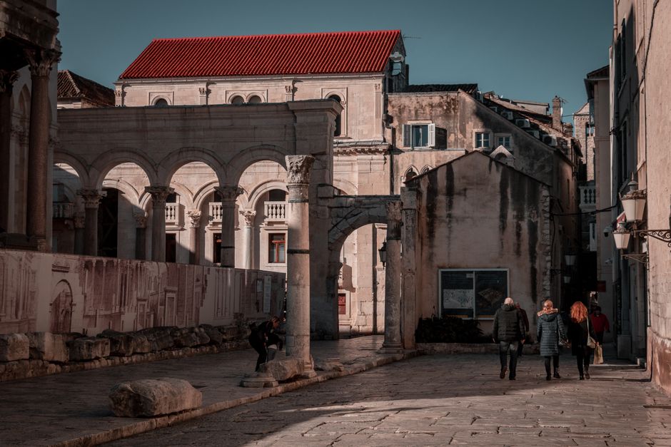 Temple of Jupiter Split Croatia Roman ruins museum