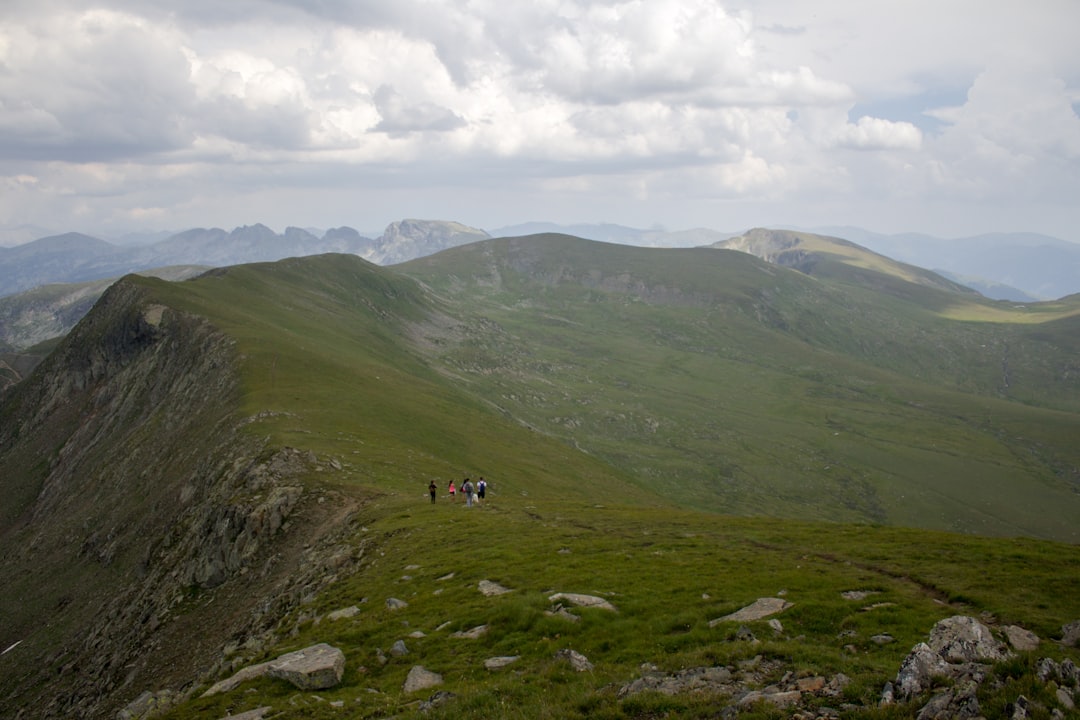 Musala Peak Bulgaria summit cross alpine view clouds below