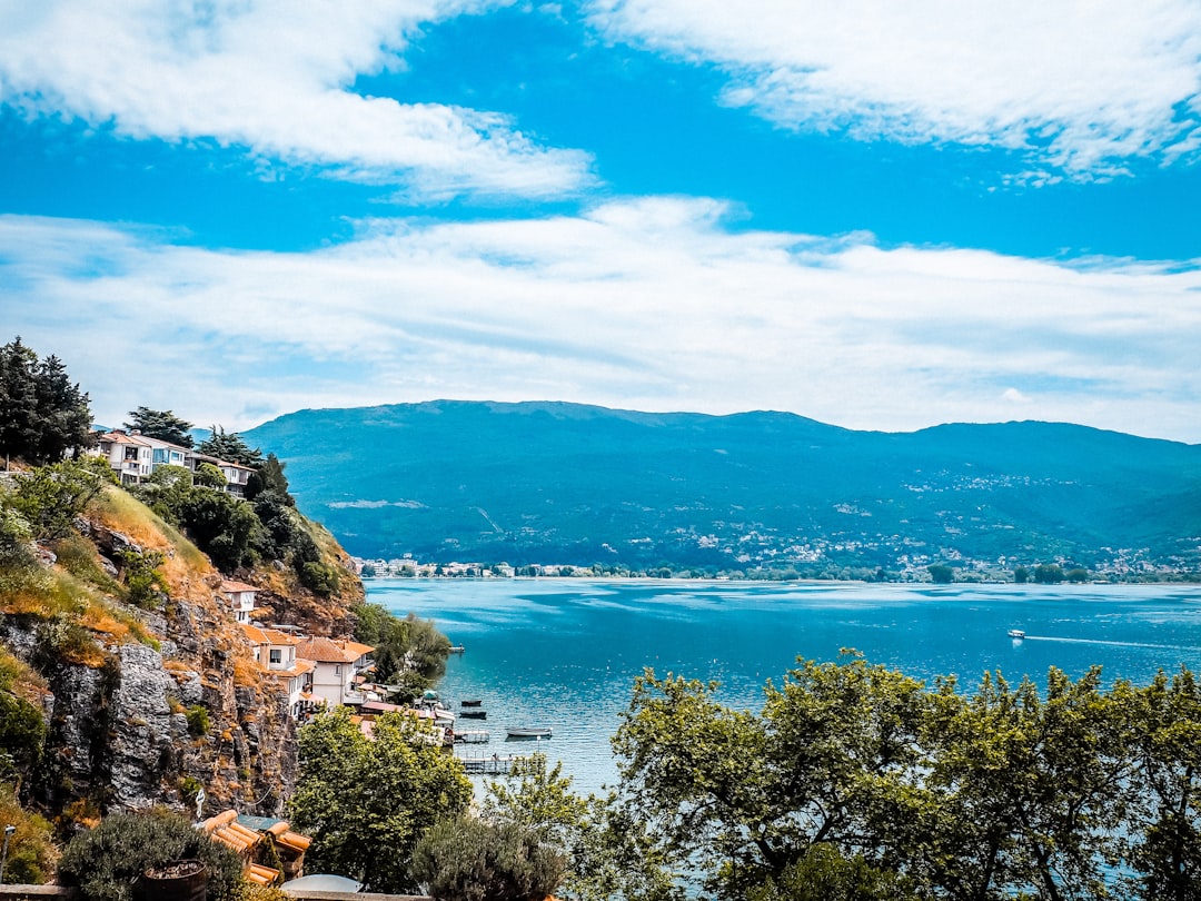 Samuil's Fortress Ohrid ancient stone walls overlooking Lake Ohrid