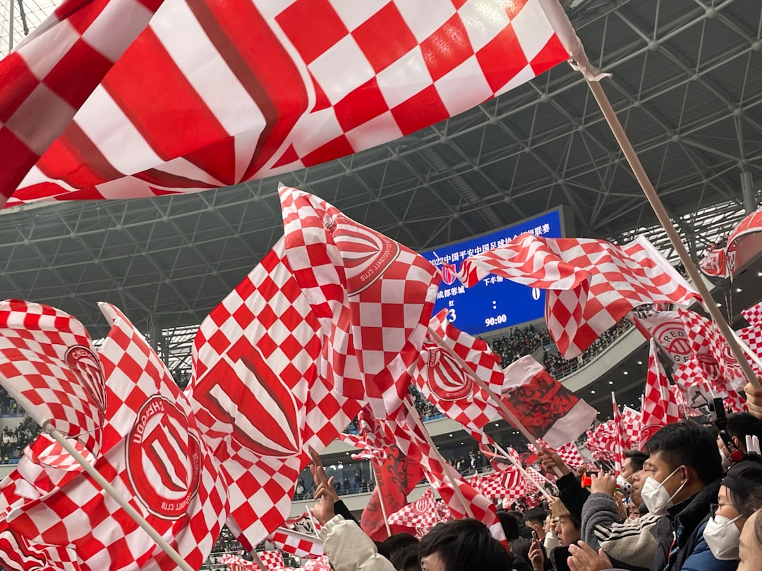 Croatian national football team celebrating victory