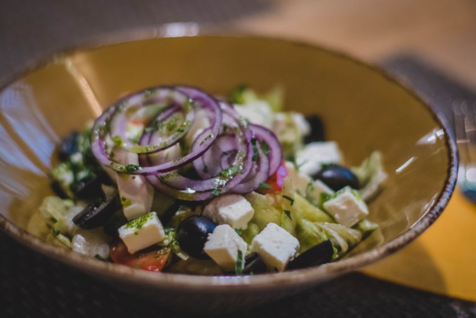 Shopska Salad Plovdiv Bulgaria fresh tomatoes cucumbers onions white cheese
