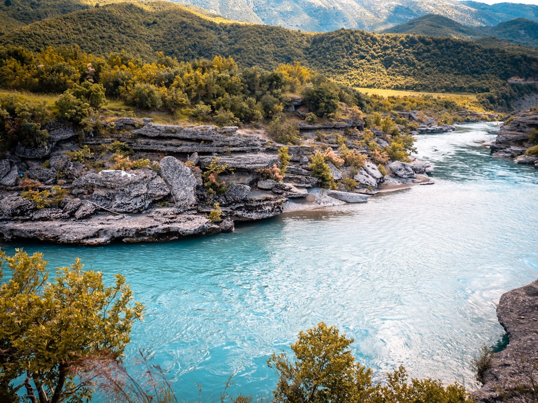 Syri i Kaltër Albania spring turquoise water rocky edge