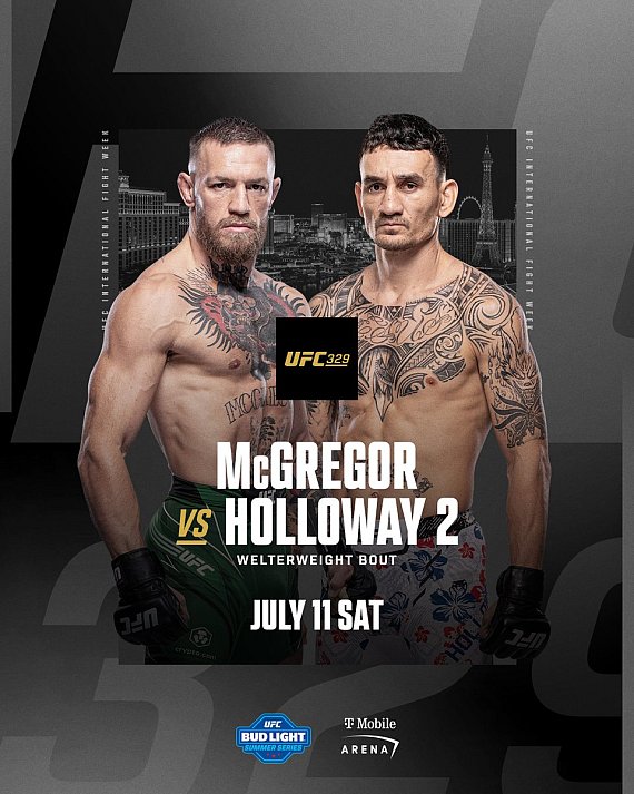 Conor McGregor Underdog in Rematch with Max Holloway at UFC 329