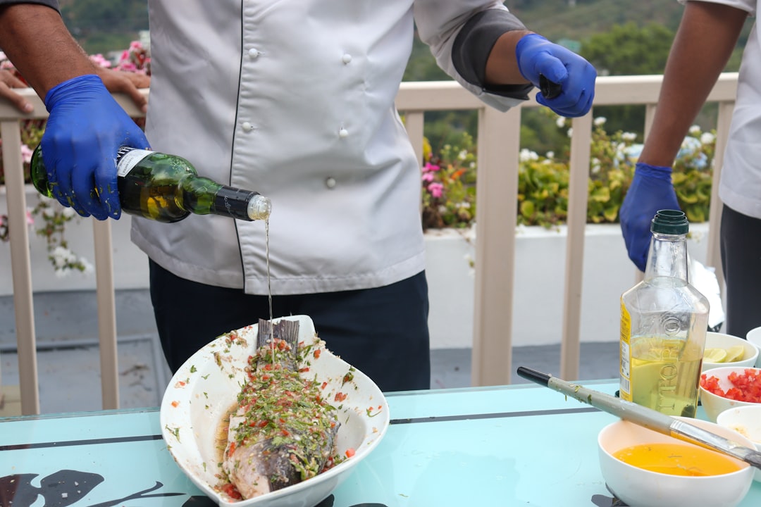 Grilled sea bass Turkey Aegean coast restaurant table olive oil lemon