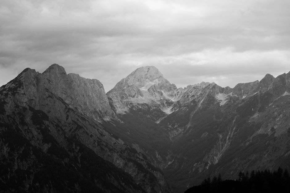 Mangart Peak Slovenia summit view alpine