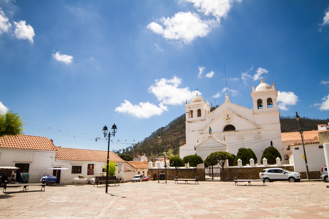 Church of St. George Skala Patmos whitewashed church courtyard