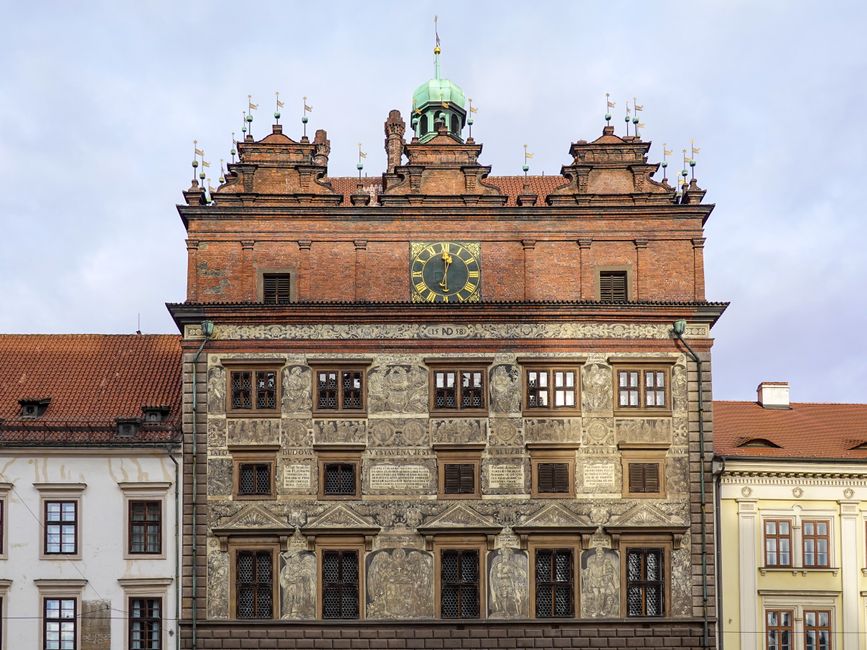 Plzensky Prazdroj Brewery Plzen exterior historic building beer barrels
