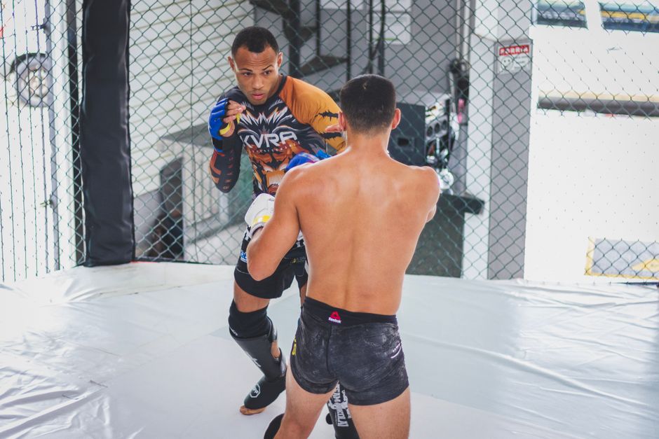 Tony Ferguson entering the cage for RAF 10