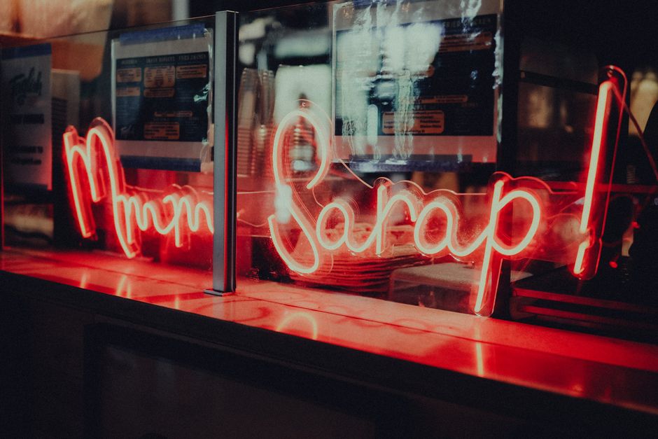 Kapana District Plovdiv nightlife bars neon lights