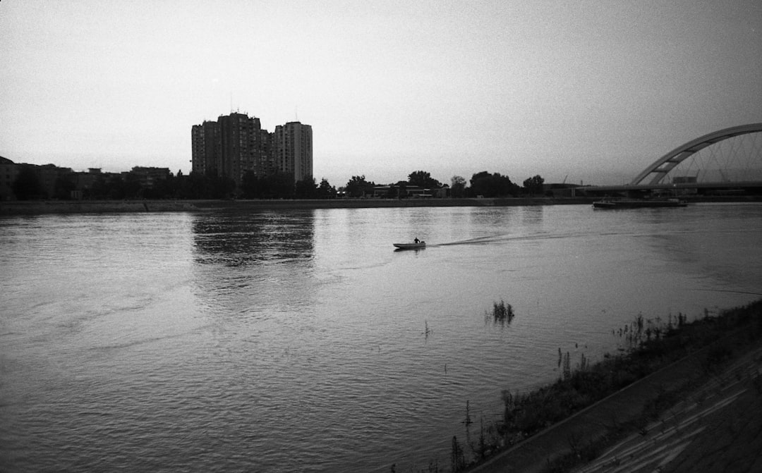 Danube Promenade Novi Sad river view evening