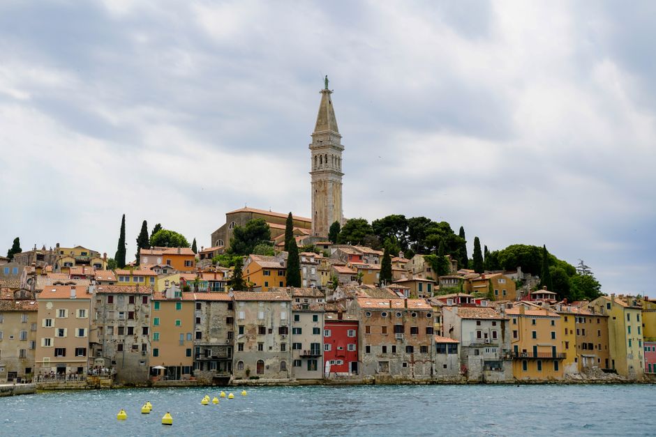 Rovinj St Euphemia Tower view Istrian coast