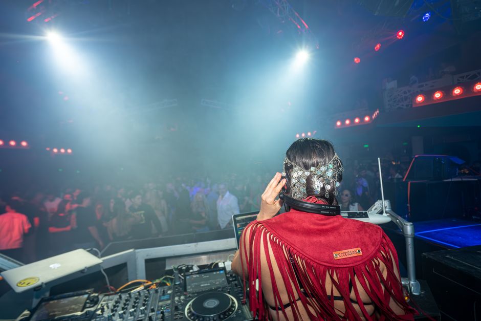 Exit 87 club Belgrade industrial interior stage lights