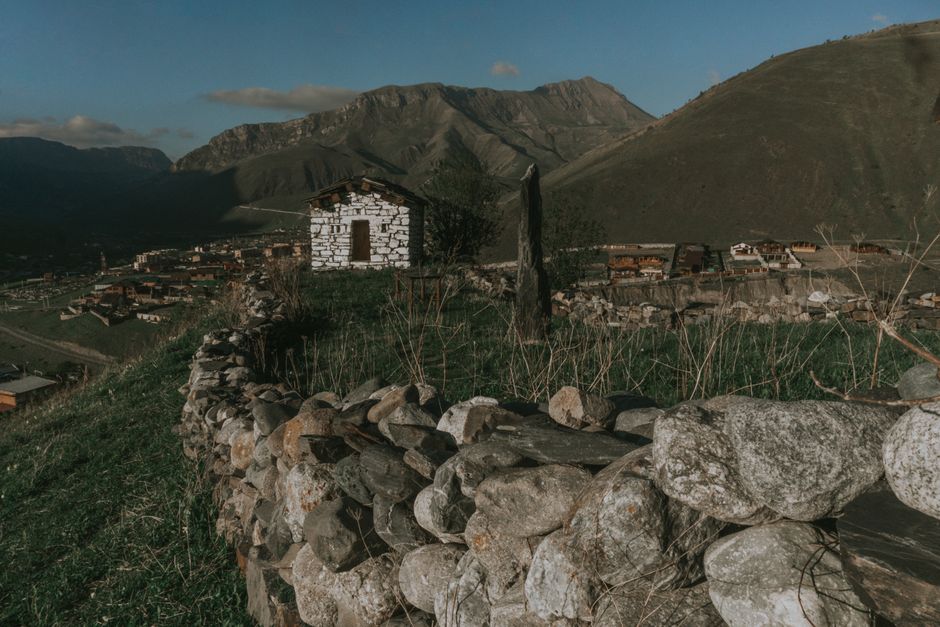 Smiljevo village North Macedonia Korab mountain stone houses