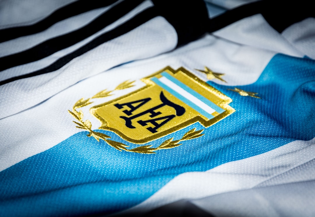 Lionel Messi celebrating goal Argentina jersey