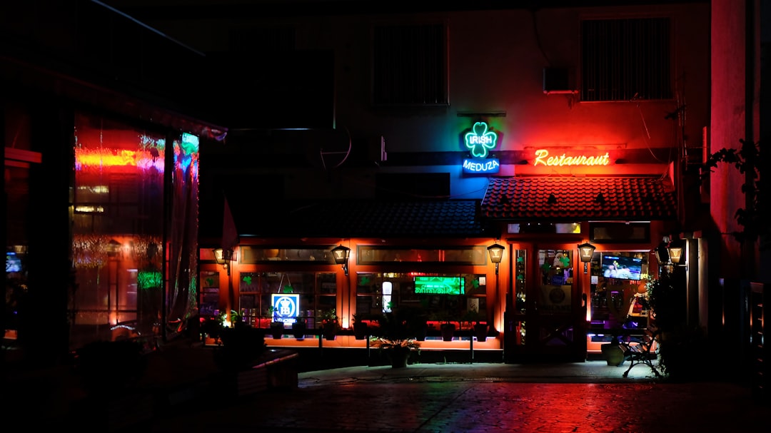 Sheshi Skanderbeg Square Tirana bars evening atmosphere