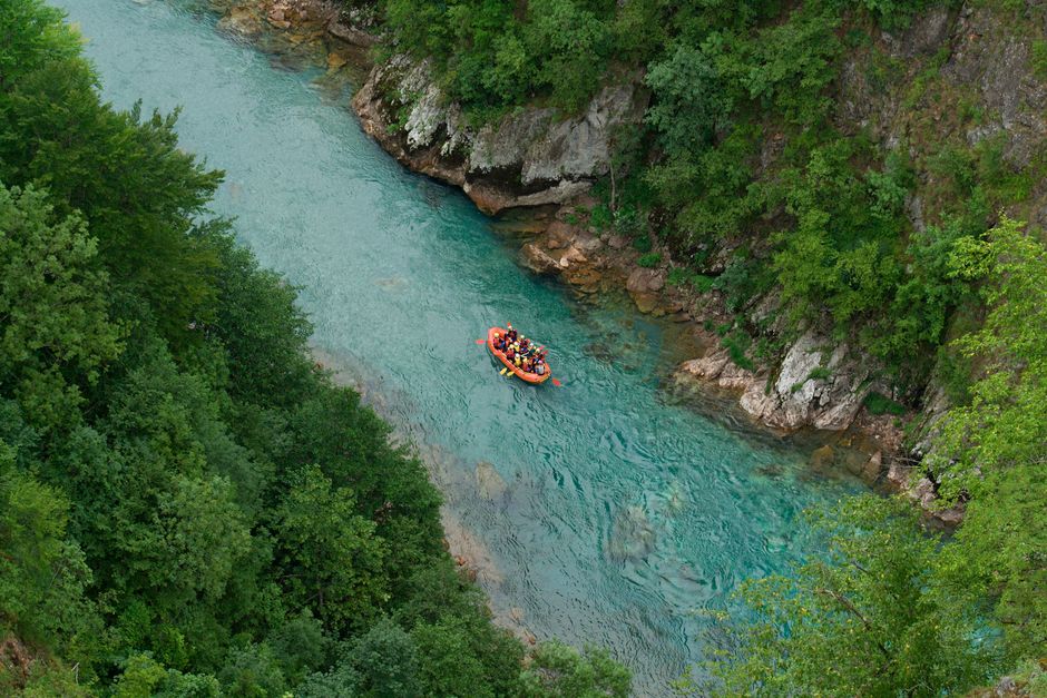 Tara River Canyon Bridge Montenegro view gorge