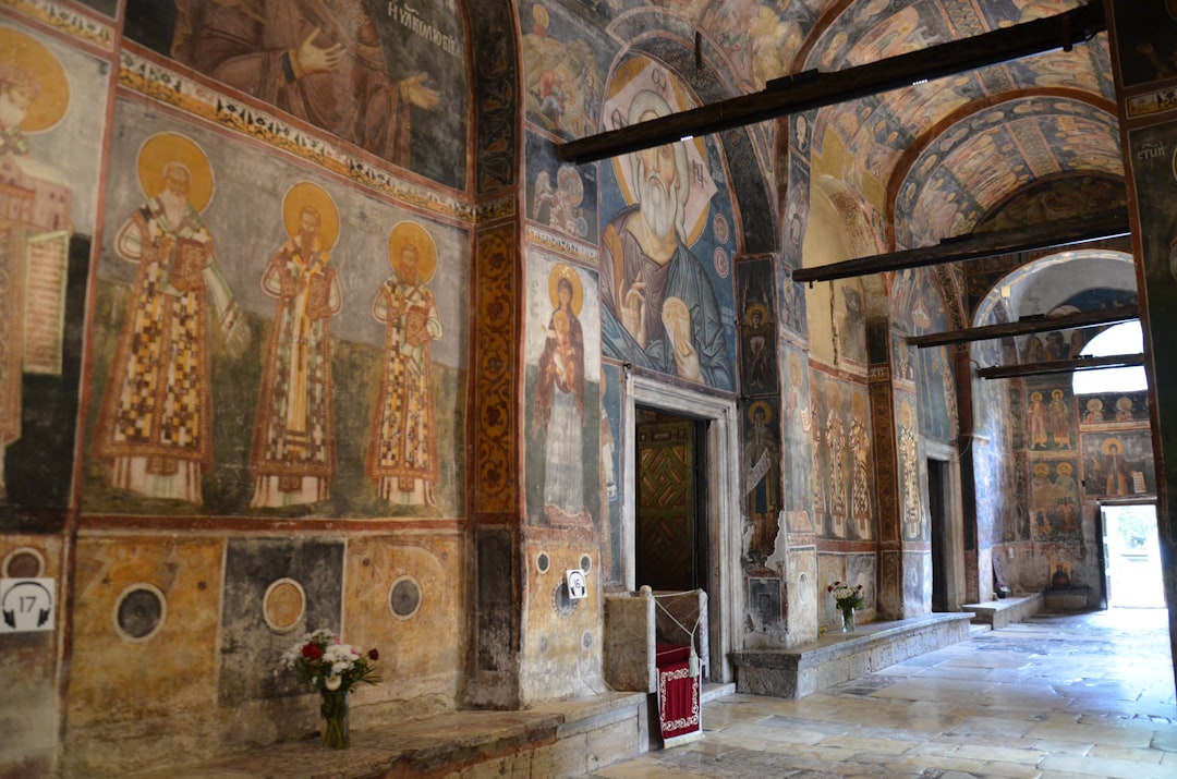 Studenica Monastery Church of the Virgin interior frescoes Last Judgment