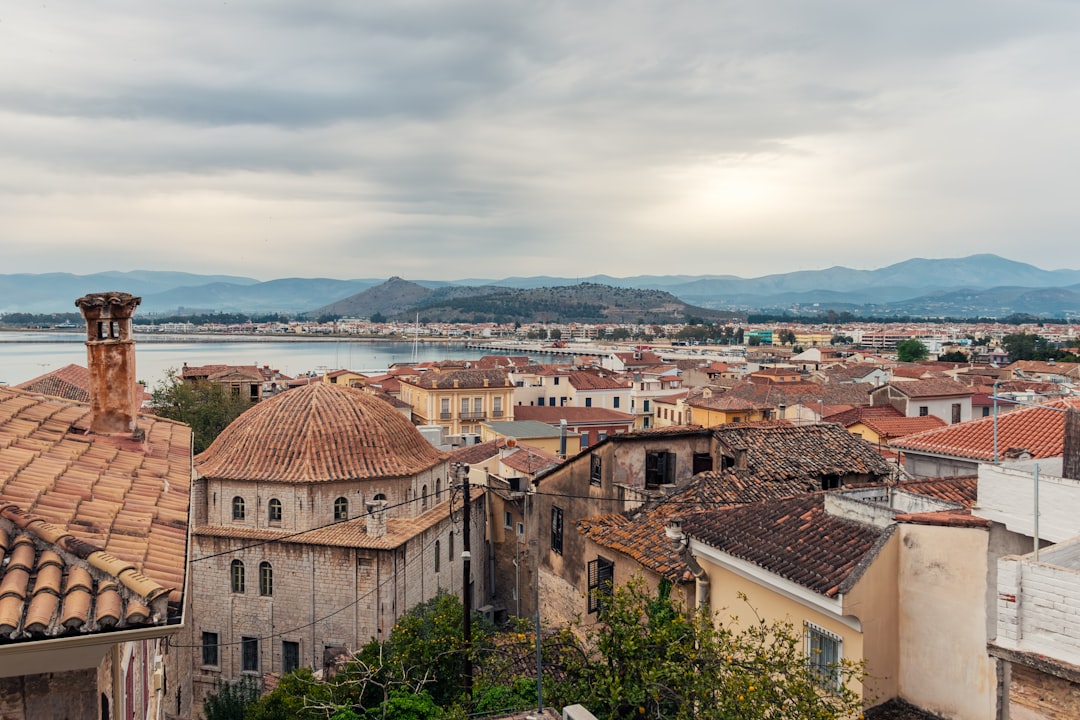Nafplio Greece sunset ancient ruins sea view